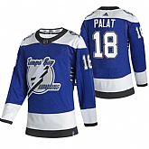 Tampa Bay Lightning 18 Ondrej Palat Blue Adidas 2020-21 Reverse Retro Alternate Jersey Dzhi,baseball caps,new era cap wholesale,wholesale hats